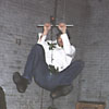 Lecture series zip-line in use